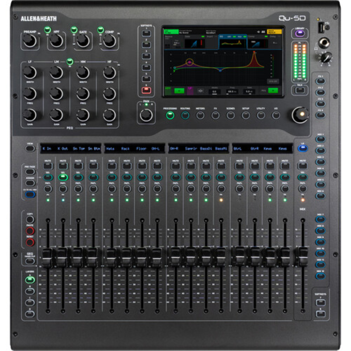 Allen & Heath AH-QU-5D | 16x16 Dante Interface | 96 kHz Digital Mixer