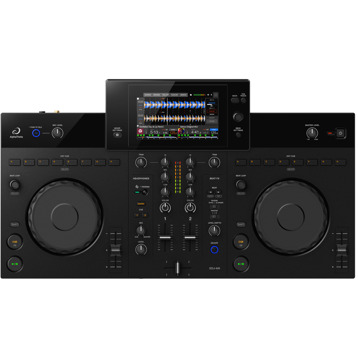 AlphaTheta XDJ-AN | 2-Channel All-In-One DJ System | 7in Touchscreen with Streaming Support