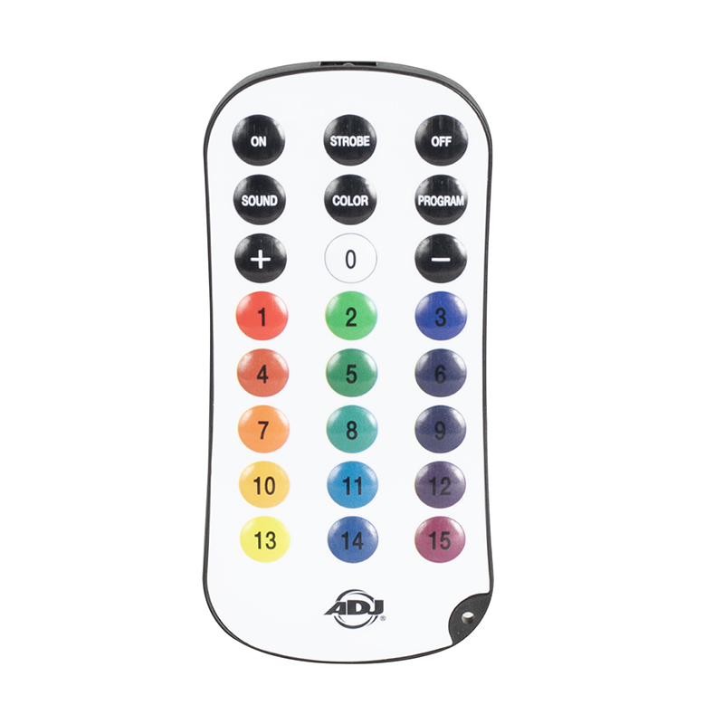 American DJ UC-IR24 | Infrared Remote for ADJ IR Fixtures | Controls Colors, Programs, and Strobe
