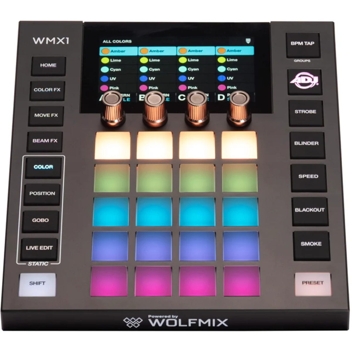 American DJ WMX1 MK3 | 4.3in Touchscreen - 4 DMX Universes | Standalone Lighting Controller with Built-In FX