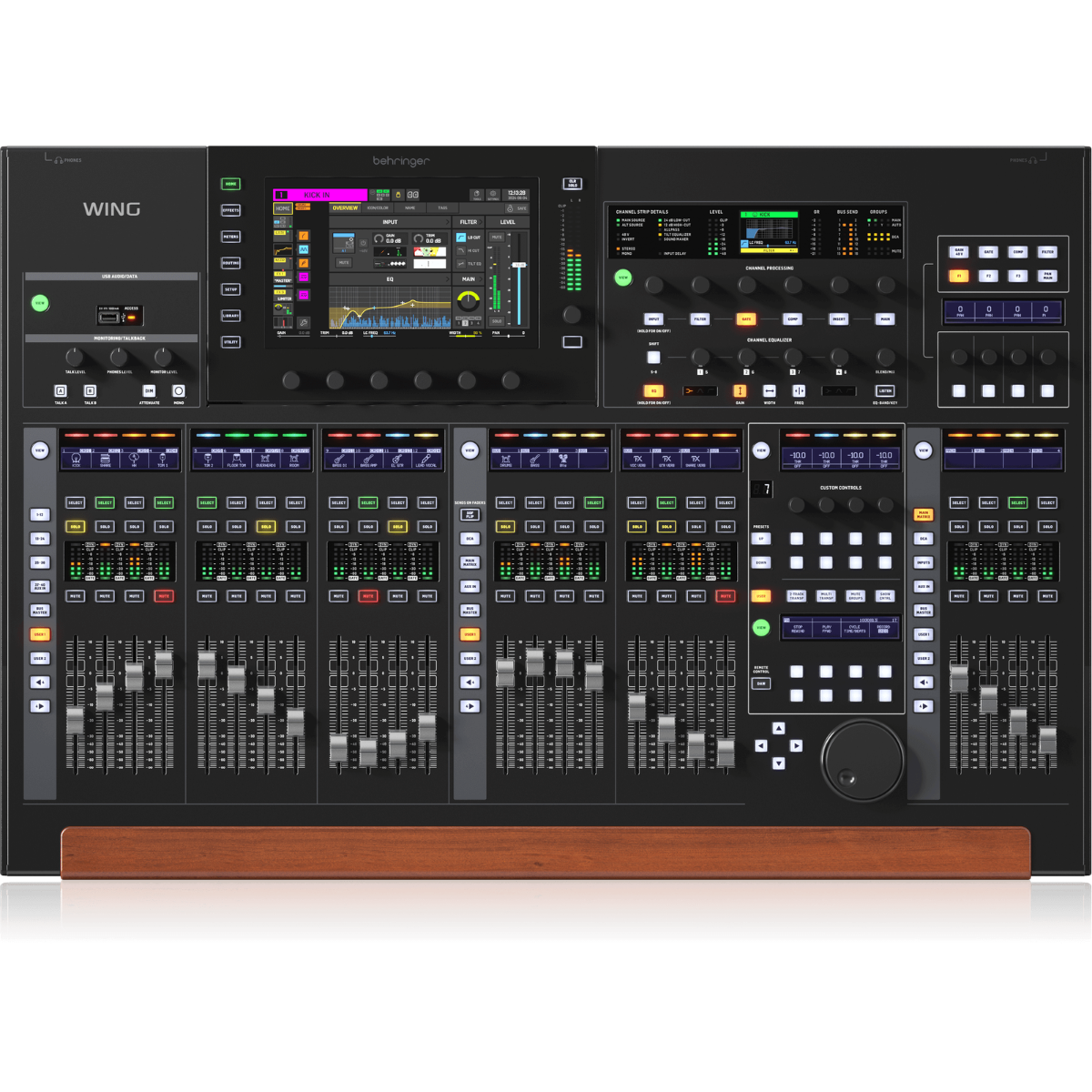 Behringer WING BK | 48 Stereo Channel Digital Mixer | 28 Bus Console with 10.1