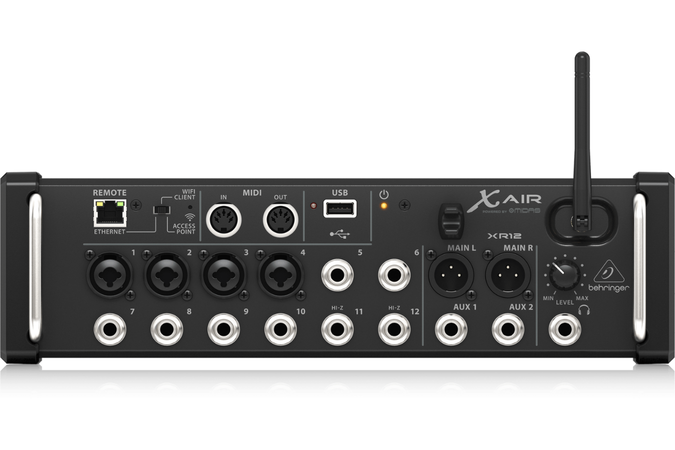 Behringer XR12 | 12 Input Digital Mixer with WiFi | Tablet Controlled Rack Mixer with USB Recording