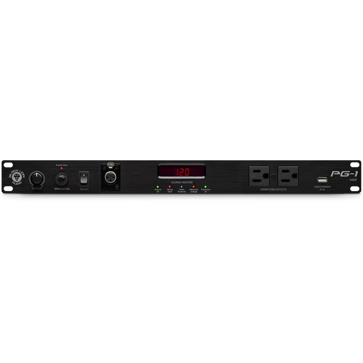 Black Lion PG-1 mkII | 10-Outlet Rack Power Conditioner | PG-99 Filtering with Sequenced Power