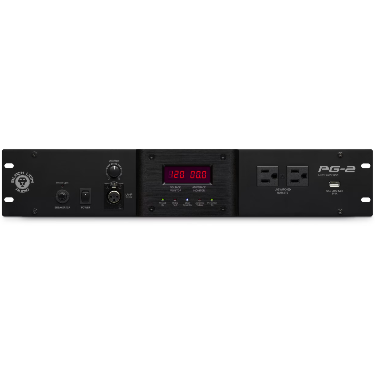Black Lion PG-2 | 14-Outlet Rack Power Conditioner | PG-99 Filtering with Sequenced Power