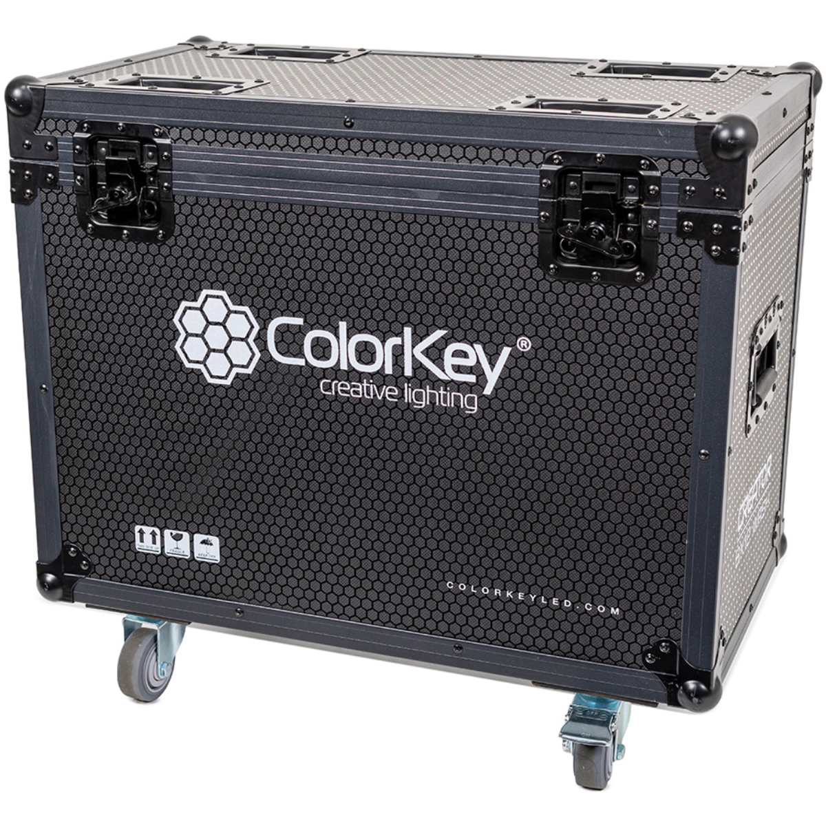 ColorKey CKU-9064 | Flight Case for 2 Creator BX12 Wash | Heavy-Duty Case with Casters