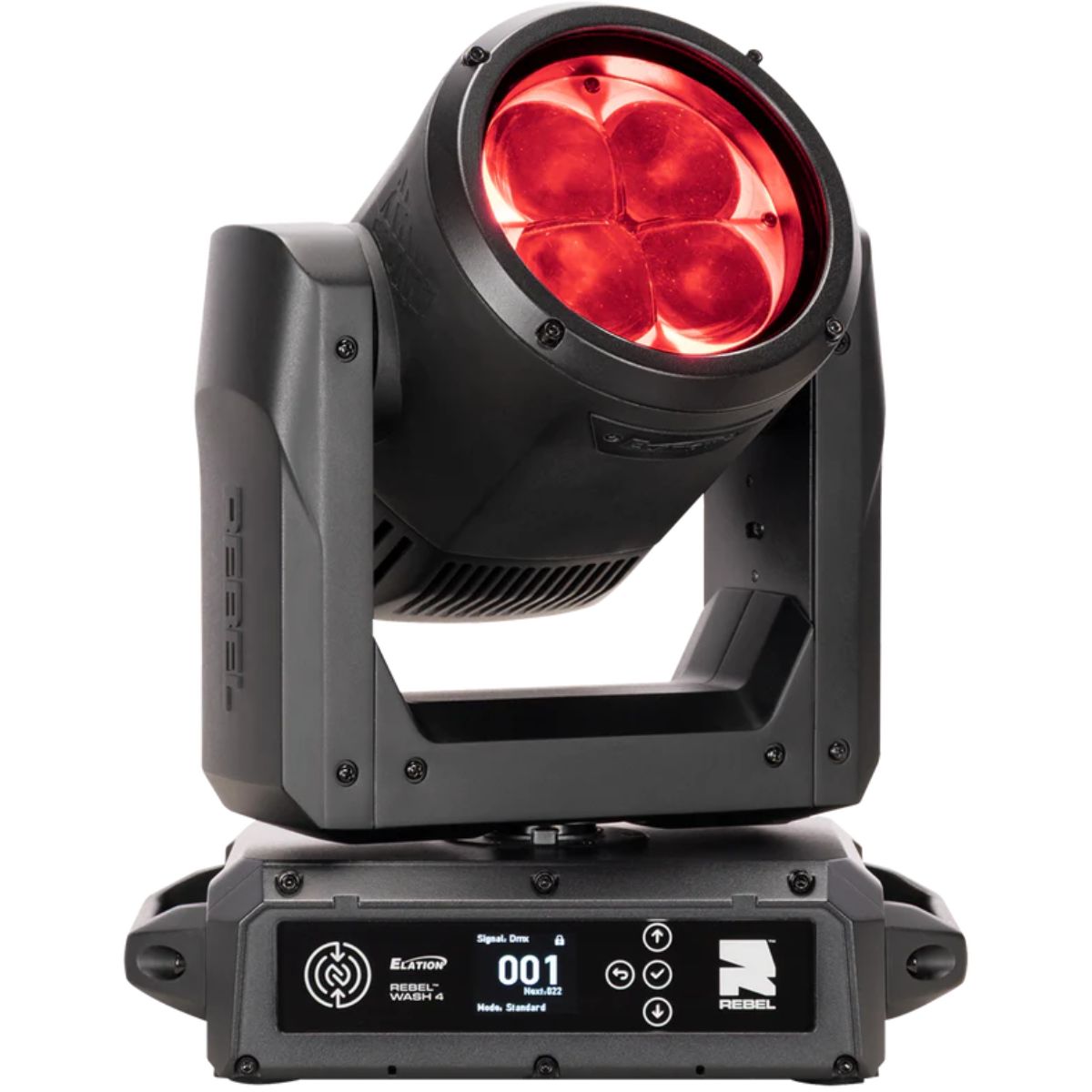 Elation REBEL WASH 4 | 4x 60W RGBL - 4000 Lumens | IP65 Moving Wash with 5°-40° Zoom
