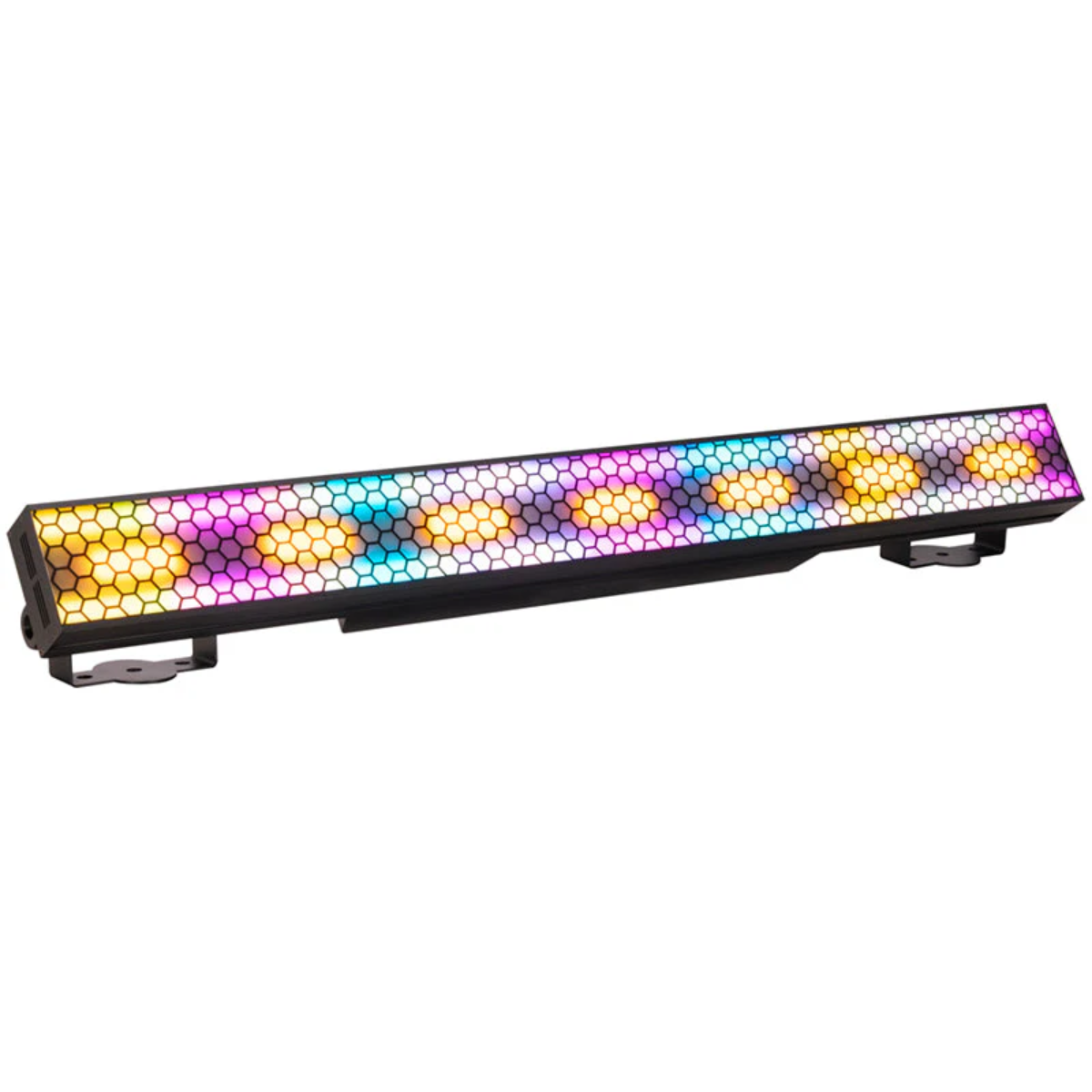Eliminator Lighting Elektron Bar FX | 7-Zone Amber Blinder and Strobe | 66-Zone RGB Color Chase Bar