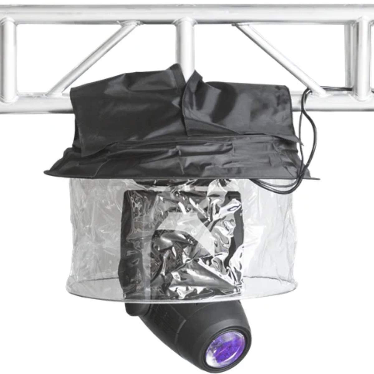 Event Lighting RAINCL | Rain Cover for Large Double Mount Fixtures | Flame Retardant Outdoor Protection