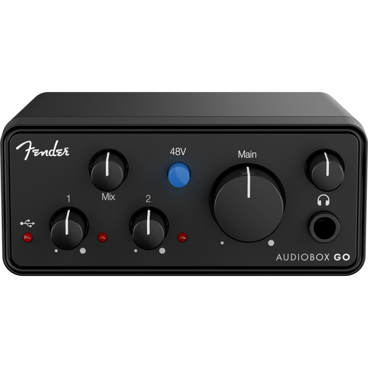 Fender AudioBox GO | 2x2 USB-C Audio Interface | Compact Mobile Recording