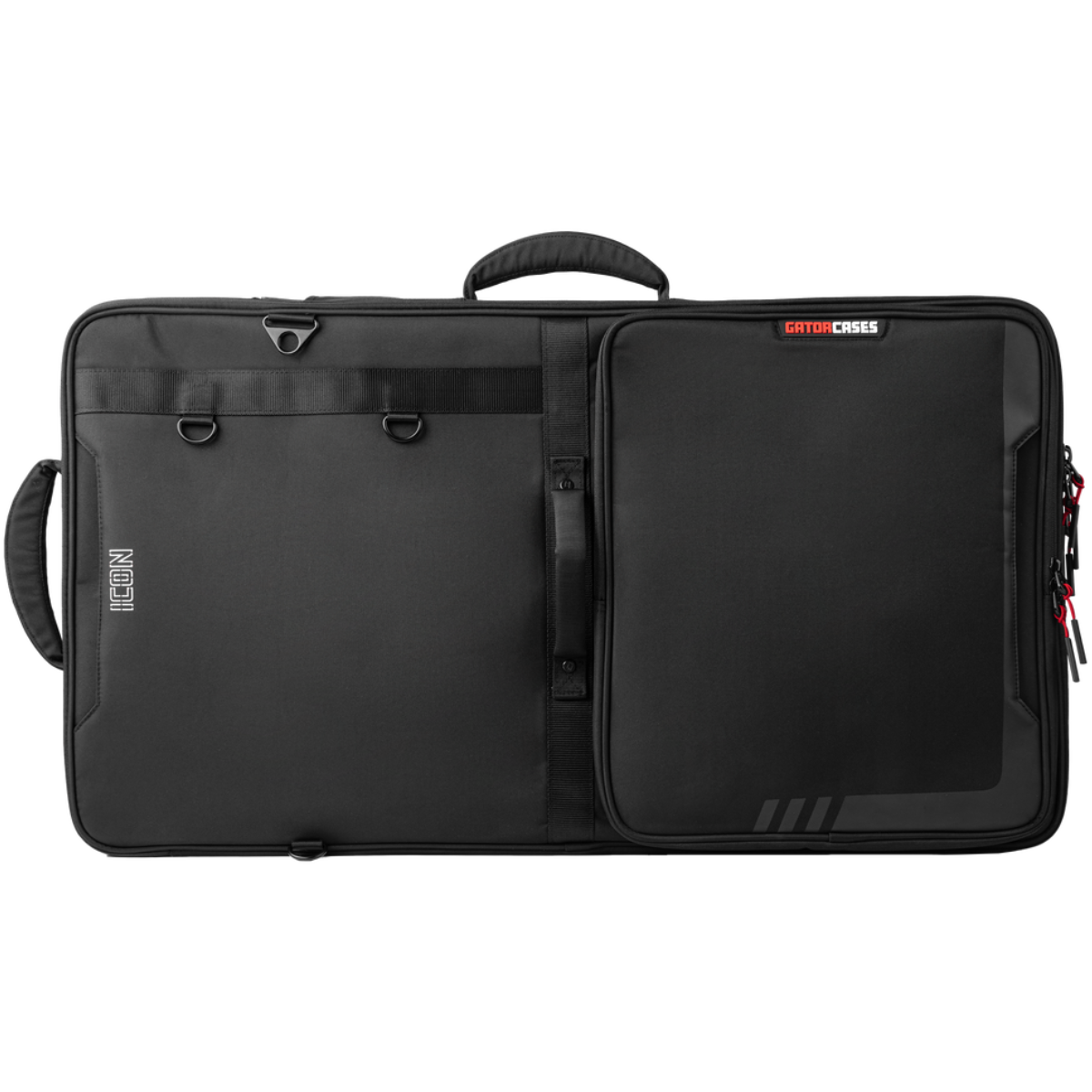 Gator G-ICONDJ-MD-BP | Medium DJ Controller Backpack Bag | Semi-Rigid Travel Protection