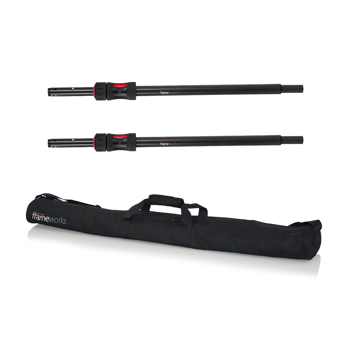 Gator GFW ID SPKR SPSET | Dual Sub Poles with LiftEEZ Piston | 125 lb Capacity with Carry Bag