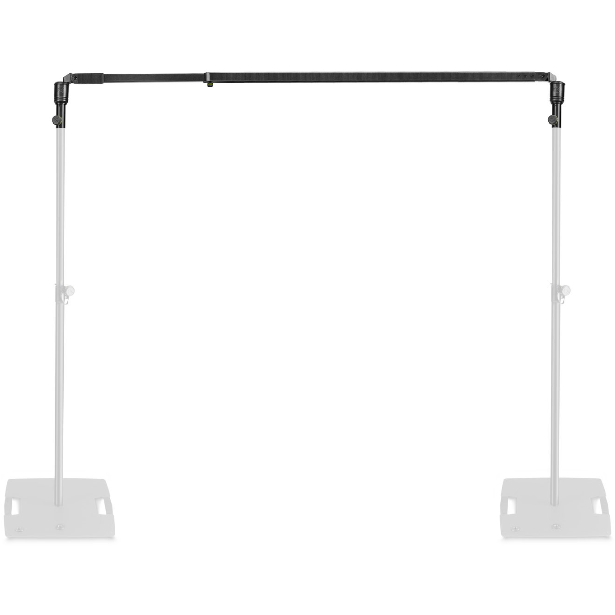 Gravity Stands GPADSET1 | Pipe and Drape Adapter and Crossbar Set | Fits 35mm Stands, Extends 1.9–3.5m