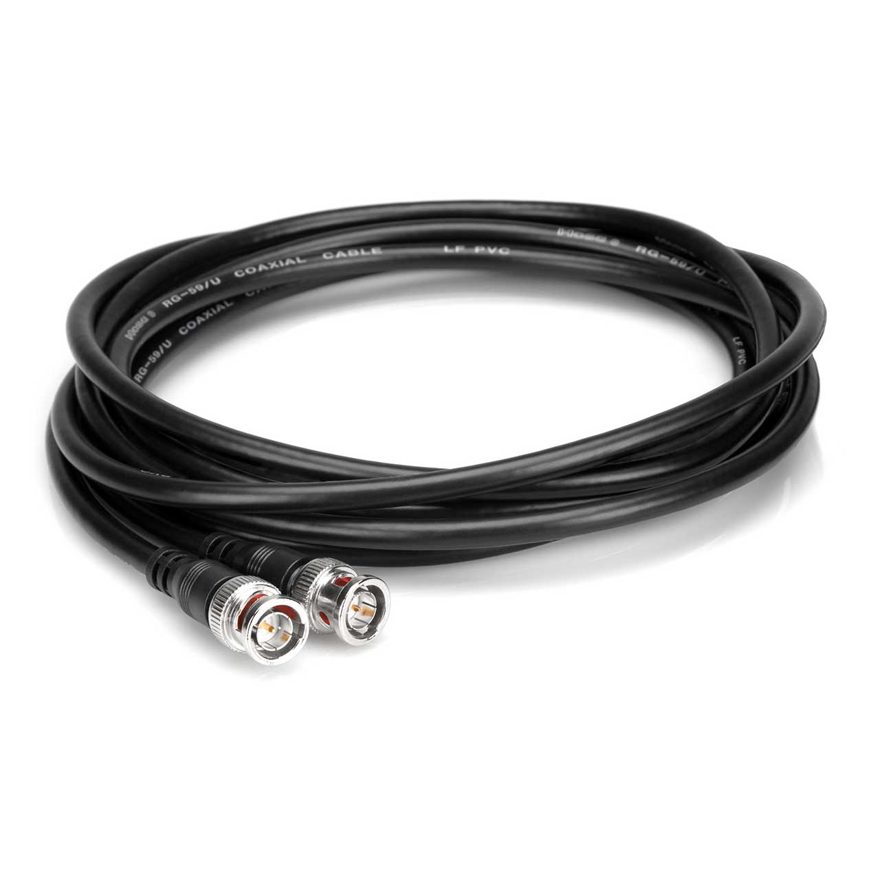 Hosa BNC-59-103 | 3ft 75-Ohm RG-59/U Coax Cable | BNC to BNC for Video, RF & Word Clock