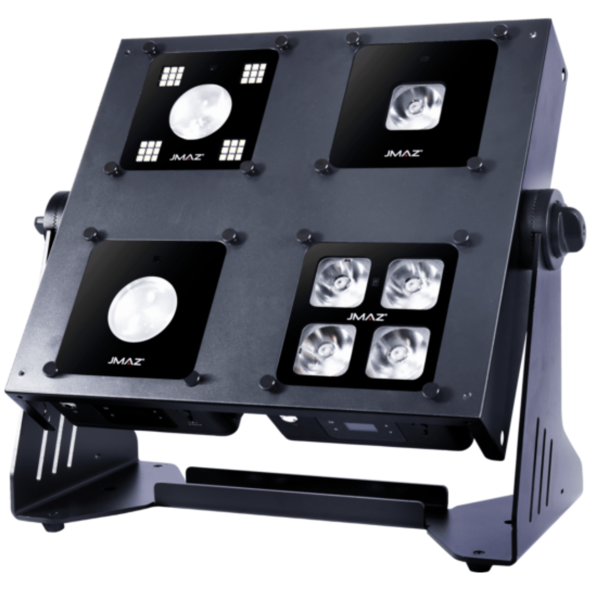 JMAZ JZ1058 | Frame for 4 MAD PAR Lights | Steel Panel Mount with Speaker-Stand Adapter