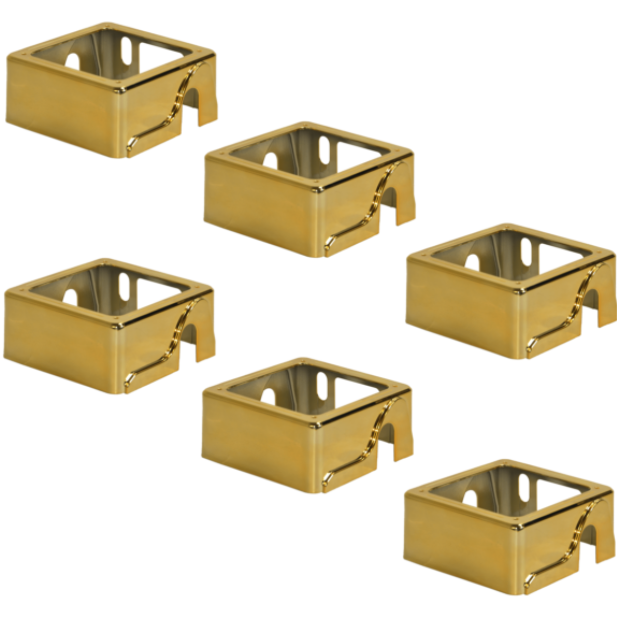 JMAZ MAD PAR COVER G 6PK | Mirror Gold Fixture Covers | 6 Pack for Compatible MAD PAR Lights