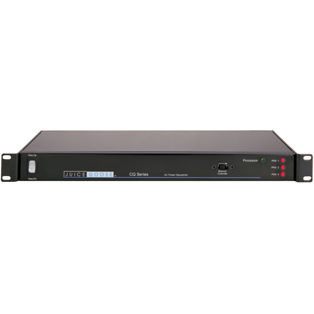 Juice Goose CQ1515 | 15A Rackmount Power Sequencer | 3-Stage Activation with Surge Protection