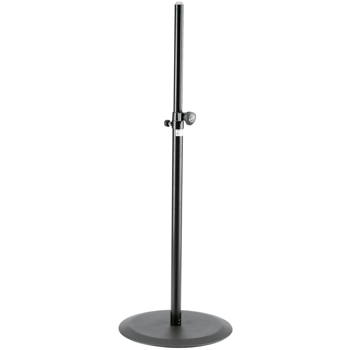 K&M 26735 Black | Round Base Speaker Stand | 20kg Capacity 43.3–71.3in Height