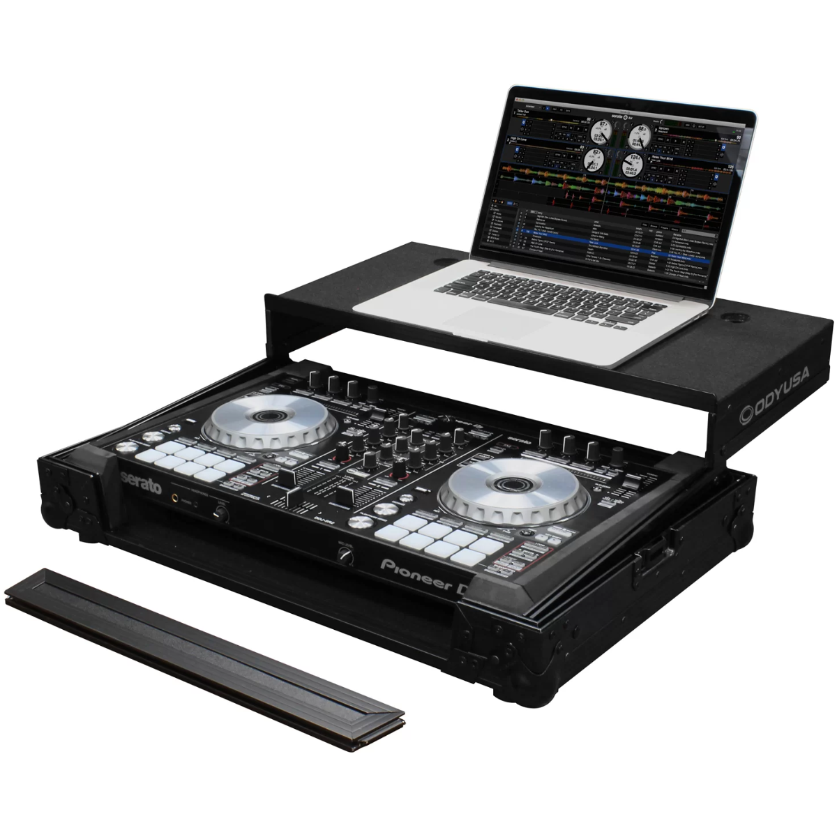 Odyssey FZGSPIDDJSR2BL | Case for Pioneer DDJ-SR2 | Glide Platform with Black Hardware