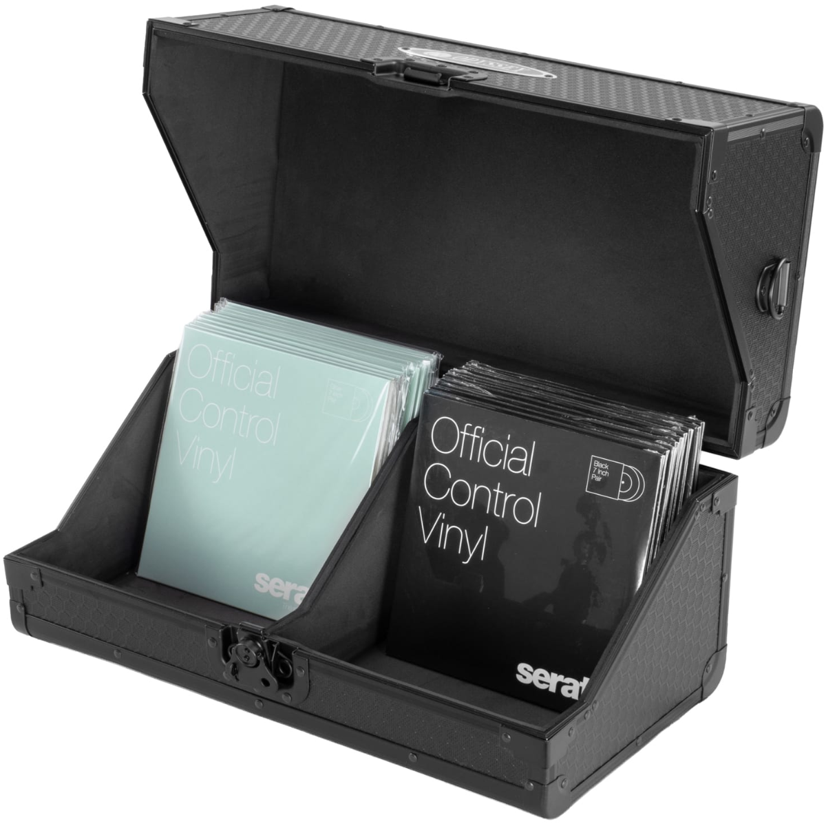 Odyssey K45135XBL | Holds Approx. 135 7in Records | Black Hexagon Case with Shoulder Strap