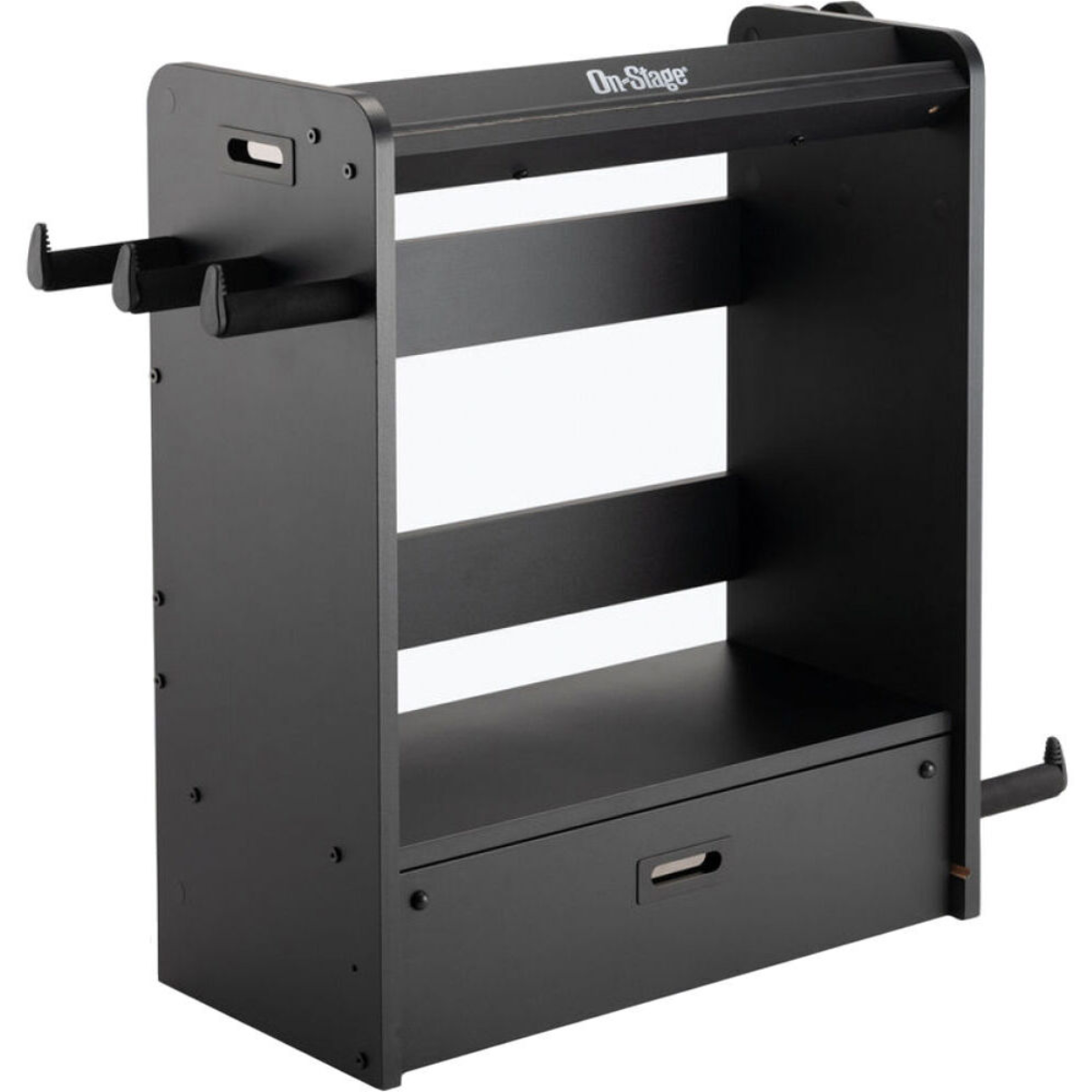 On-Stage GWS5000B | Guitar and Bass Workstation | Amp Stand with Removable Pedalboard