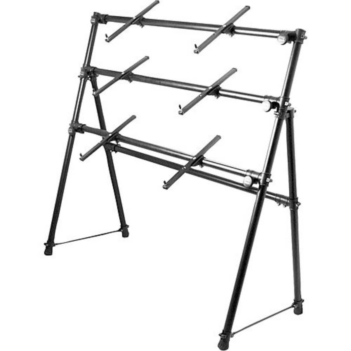 On-Stage KS7903 | Three-Tier A-Frame Keyboard Stand | 40 lb Per Tier with Adjustable Angle