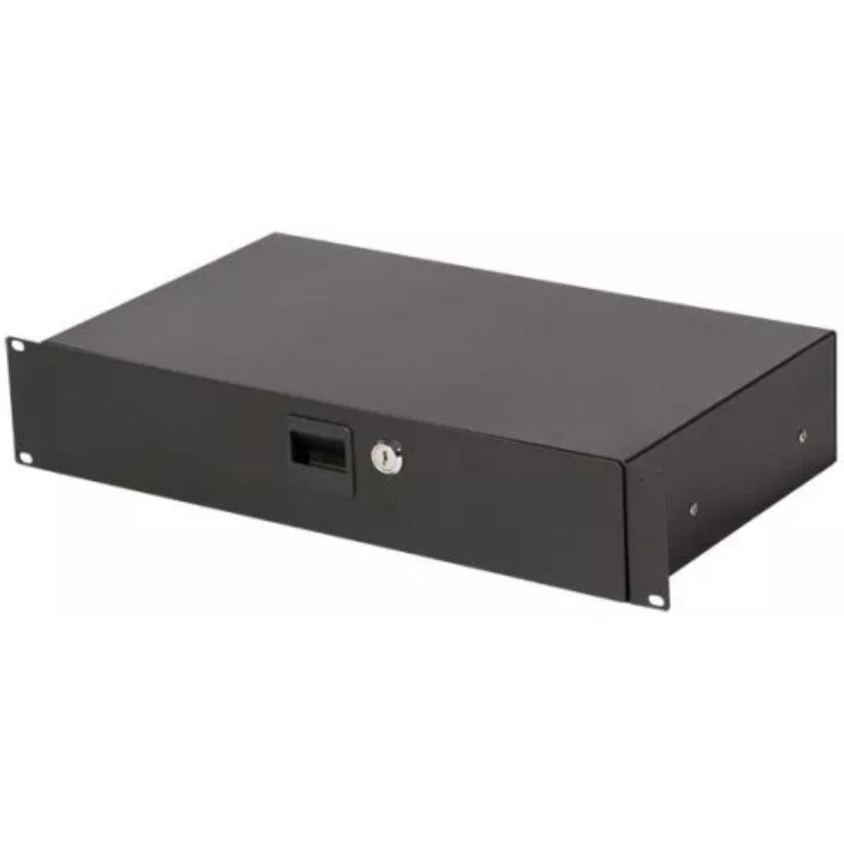 On-Stage RDLS2000 | 2U Locking Rack Drawer | Shallow Steel Storage for Rack Gear