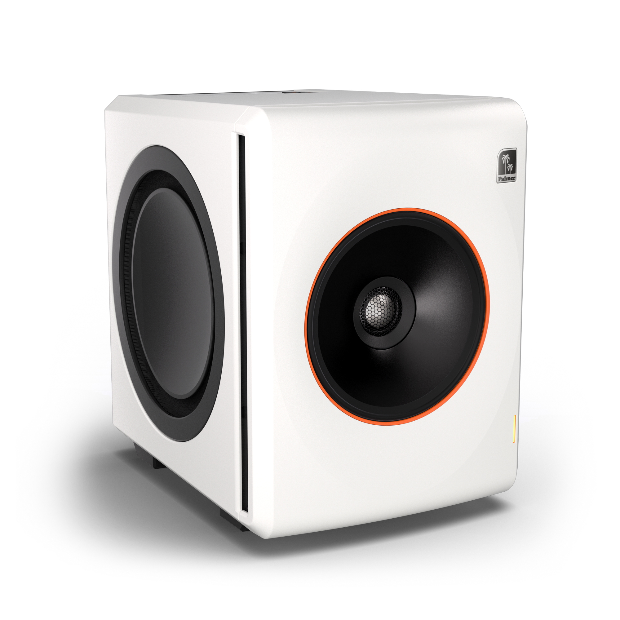 Palmer Orbit 11 W | Dual 8in Woofers - 116dB SPL | White 3-Way Coaxial Studio Monitor