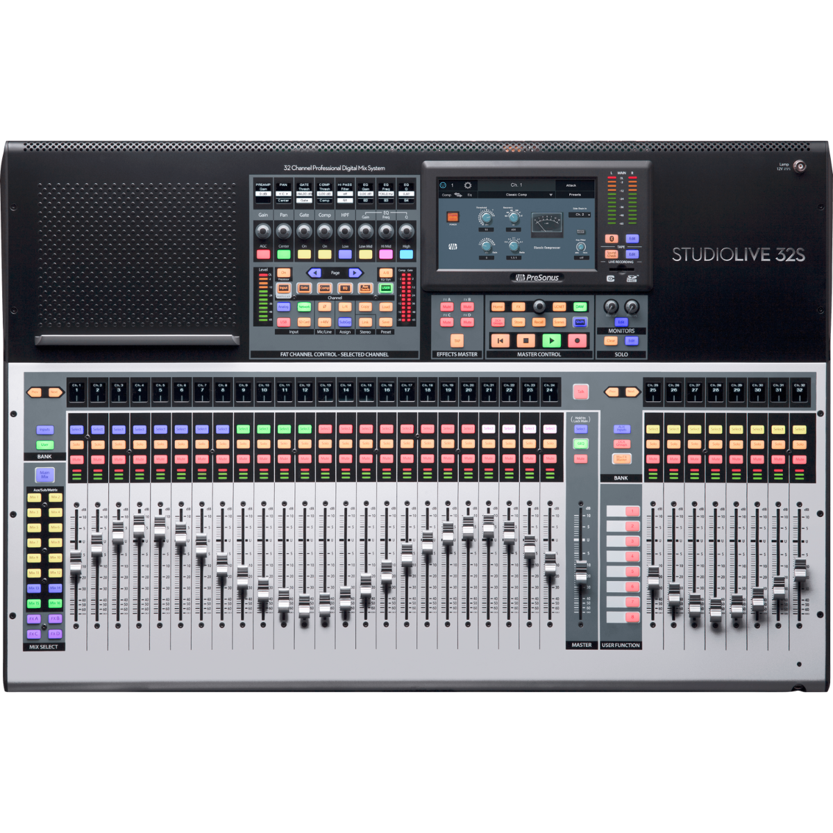 PreSonus StudioLive 32S | 40-Channel Digital Mixer | 64x64 USB & AVB Networking Console