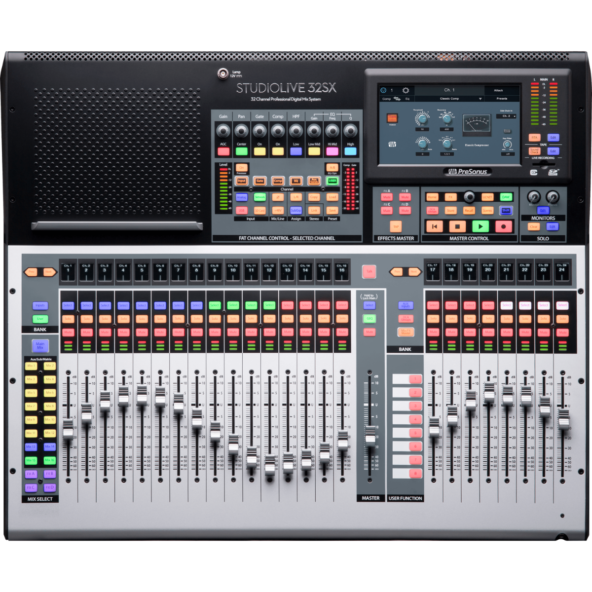 PreSonus StudioLive 32SX | 40-Channel Digital Mixer | Split Fader Workflow with 64x64 USB