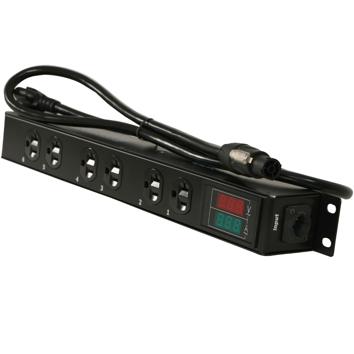 ProX X-PWEDLEDX6TARA | 6 Outlet 20A Power Center | True1 I/O with LED Meter