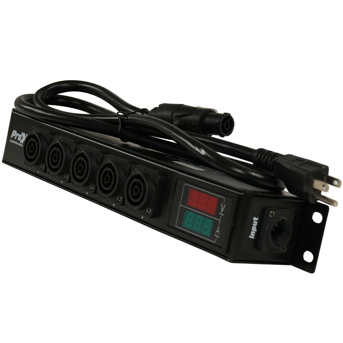 ProX X-PWTR1LEDX6DANA | 6-Output TRUE1 Power Splitter | 20A with V&A Meter