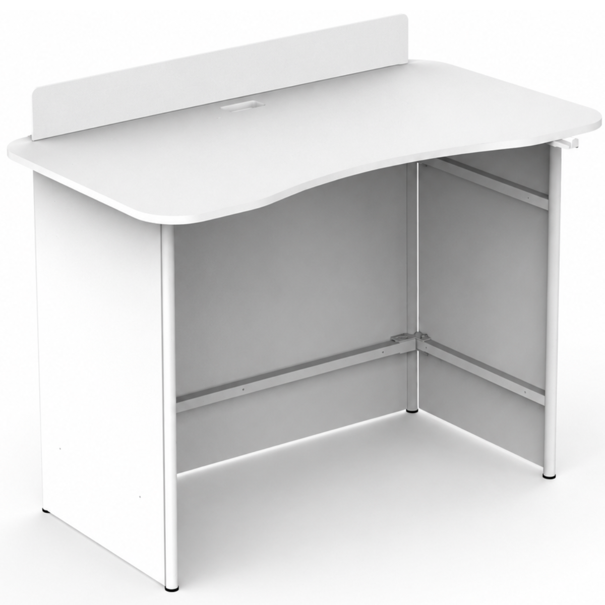 ProX XFH-MOVEWH | White Humpter Folding DJ Booth | 1-Minute Setup, 154 lb Capacity
