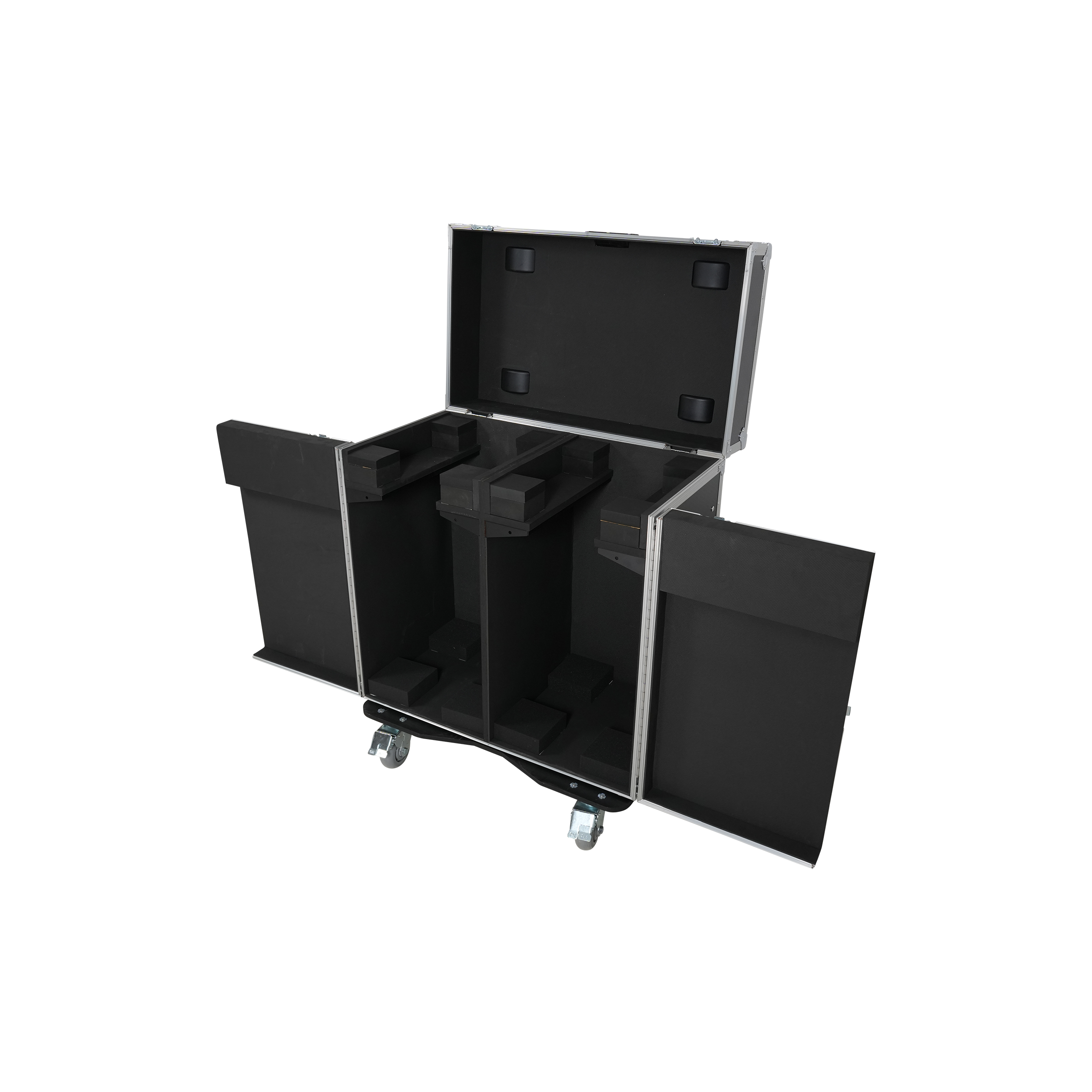 ProX XS-MH30WASHX2W | 2 Moving Head Fixture Case | 3-Door Front Access with 4in Casters
