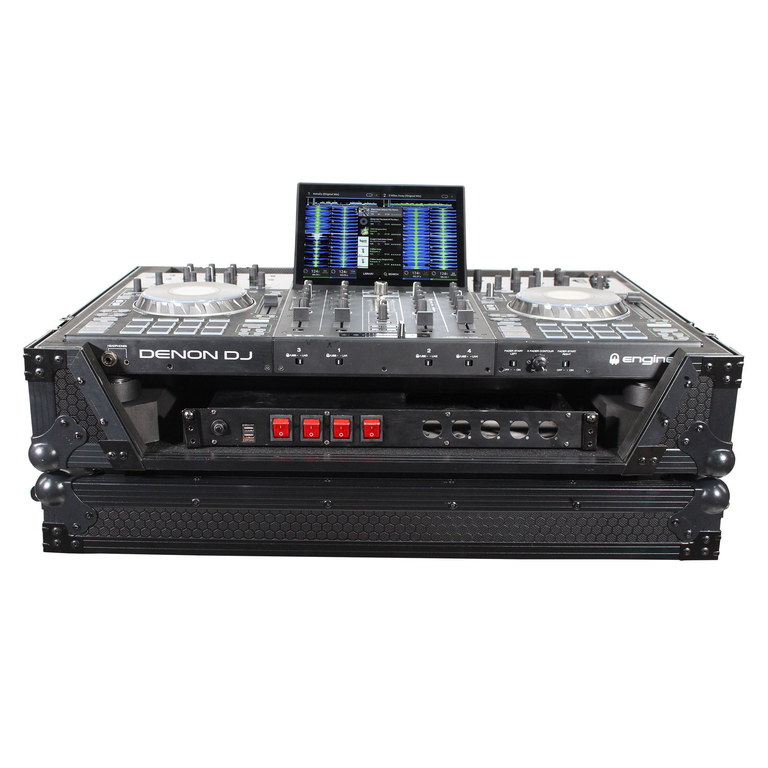 ProX XS-PRIME4MK2WBL | ATA Flight Case with 1U Rack | Wheels for PRIME 4 MK2