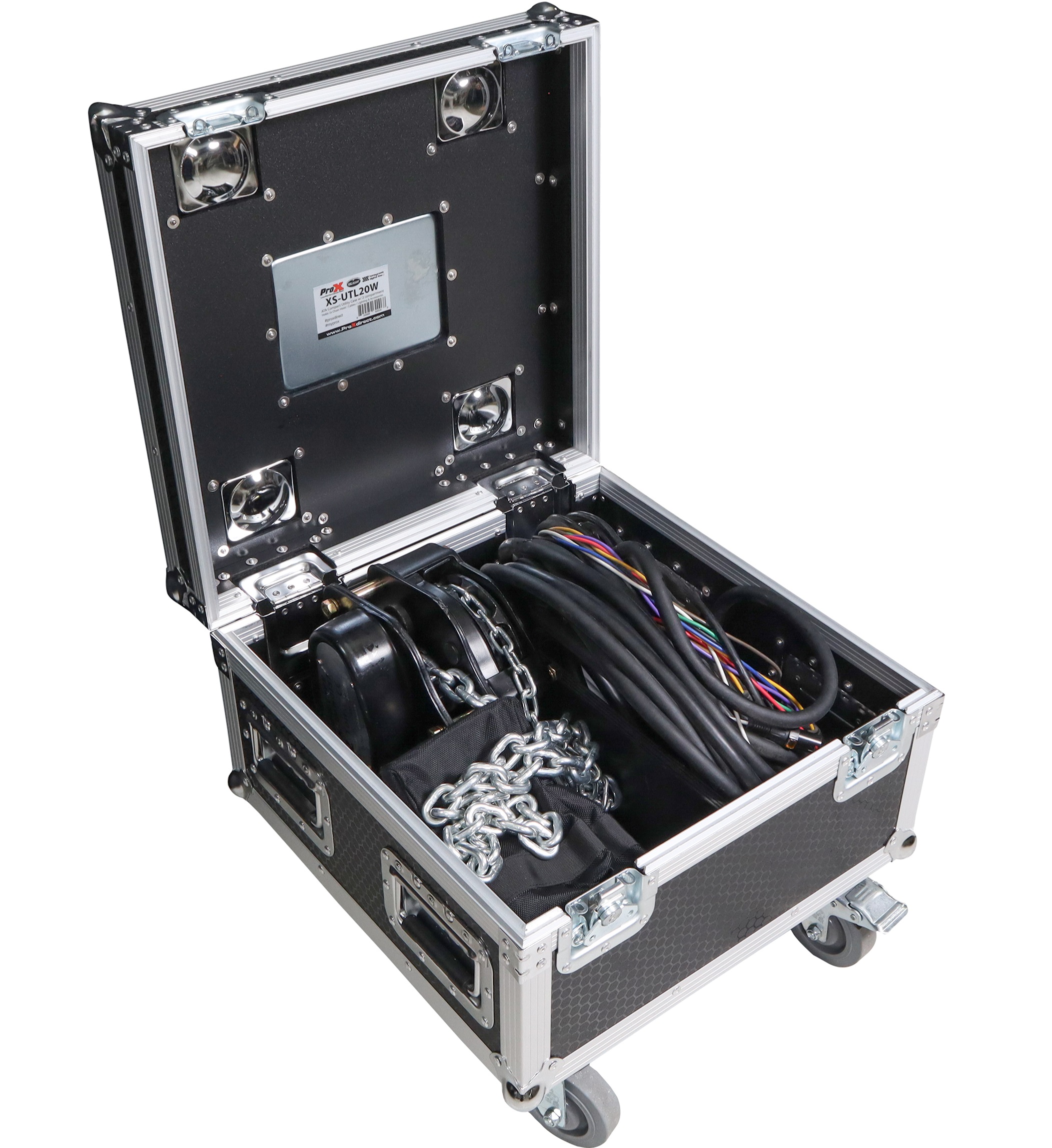 ProX XS-UTL20W | Utility Case w/ Divider, Holds 2x Chain Hoists (XT-MCH2T30FT)