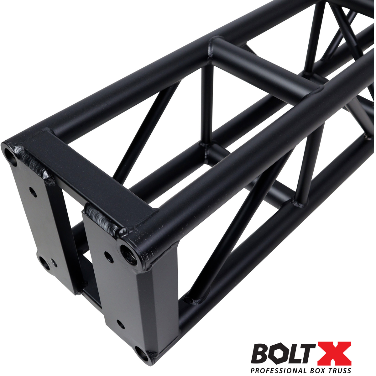 ProX XT BT1202BLK | 2ft Black 12in Box Truss | 3mm Aluminum with Bolted Connections