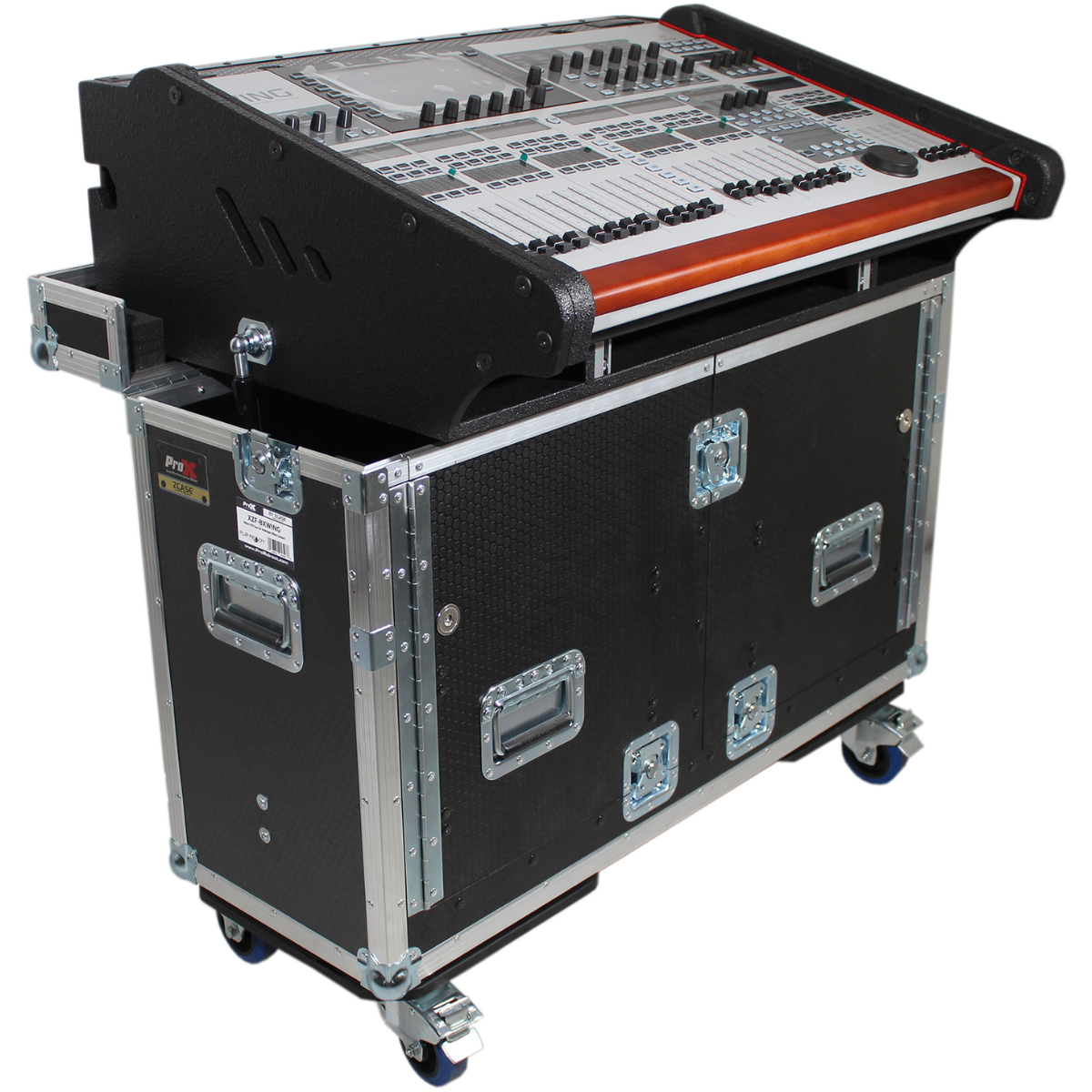 ProX XZF-BWING | Flip-Ready Case for Behringer Wing | Hydraulic Lift with Wheels