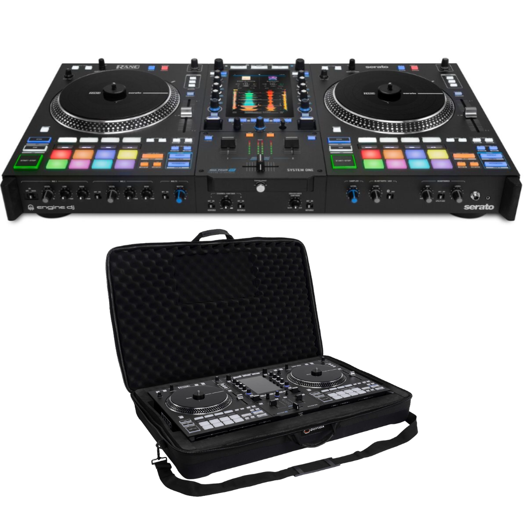 Rane SYSTEM ONE with Eva Case | Motorized Standalone DJ System with Case | Engine DJ + EVA Molded Protection