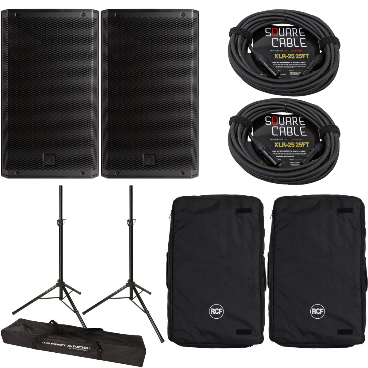 RCF ART 812A PACKAGE | 12in - 129dB | Compact Powered Speakers with XBOOST