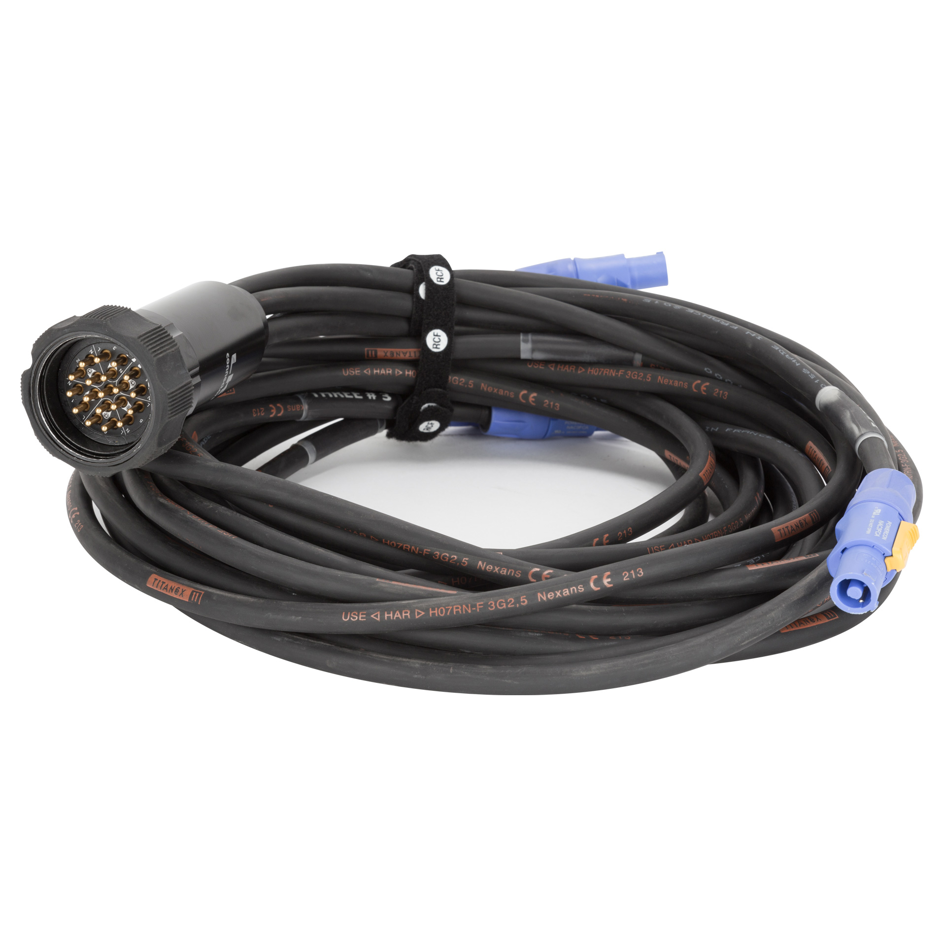 RCF CBL LKS 19 SUB FANOUT | LKS 19 to 6x PowerCON Adapter Cable (2x 8ft, 2x 16ft, 2x 32ft)