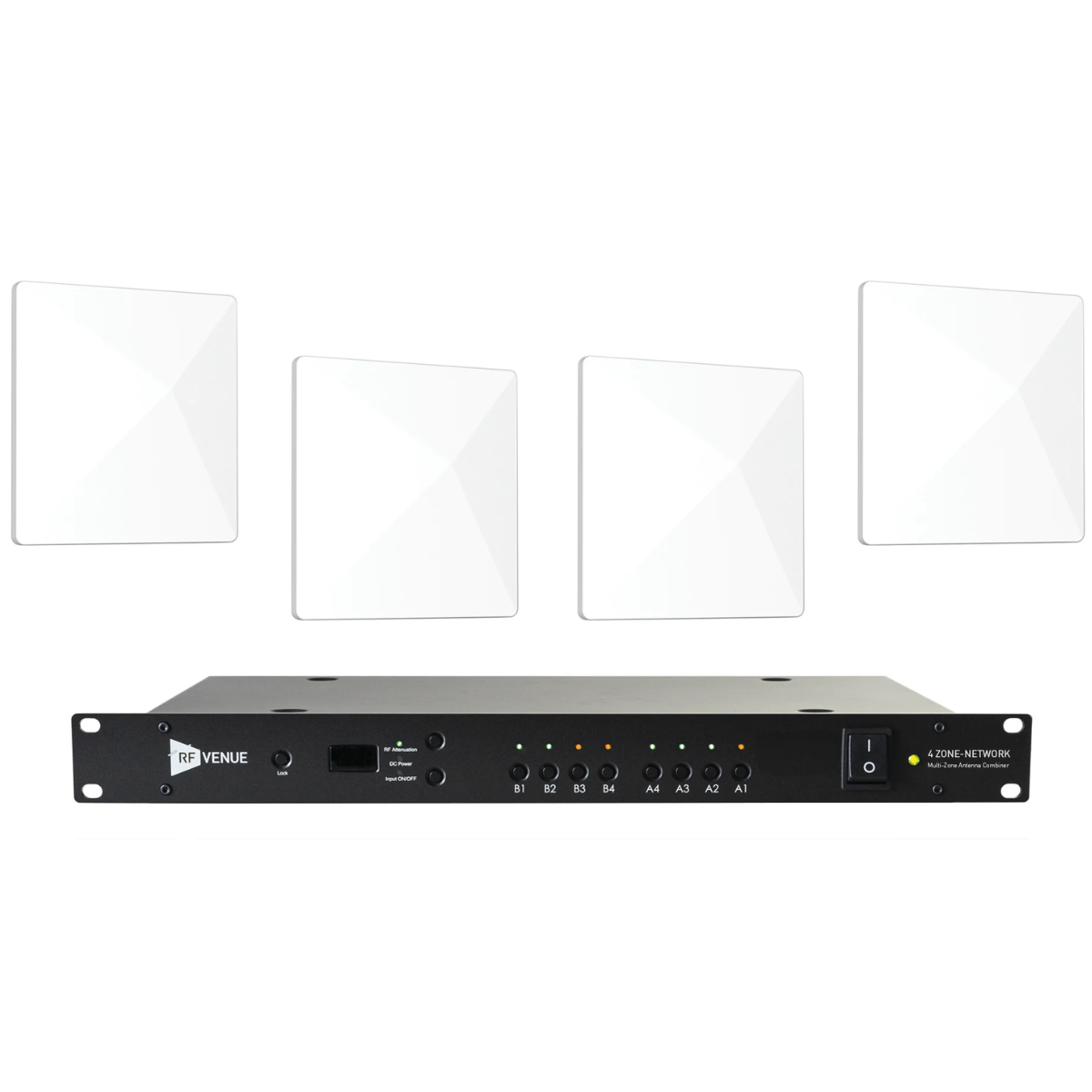 RF Venue 4ZONE-NET-DARC | 4-Zone Network Antenna Combiner | 4 Architectural Diversity Antennas