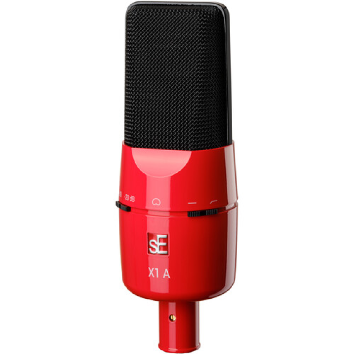 sE Electronics X1A-2C RED/BLACK | Cardioid Condenser Mic - 150dB SPL | -20dB Pad & 100Hz Low-Cut