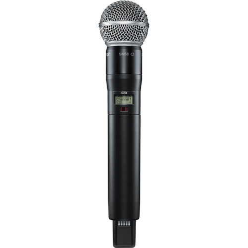 Shure ADX2/SM58 (G57 Band) | Handheld Transmitter with SM58 Capsule | ShowLink-Enabled Digital