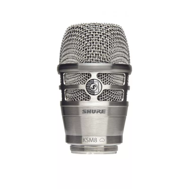 Shure RPW170 | KSM8 Dual-Diaphragm Cardioid Capsule | Brushed Nickel for Shure Handheld Transmitters