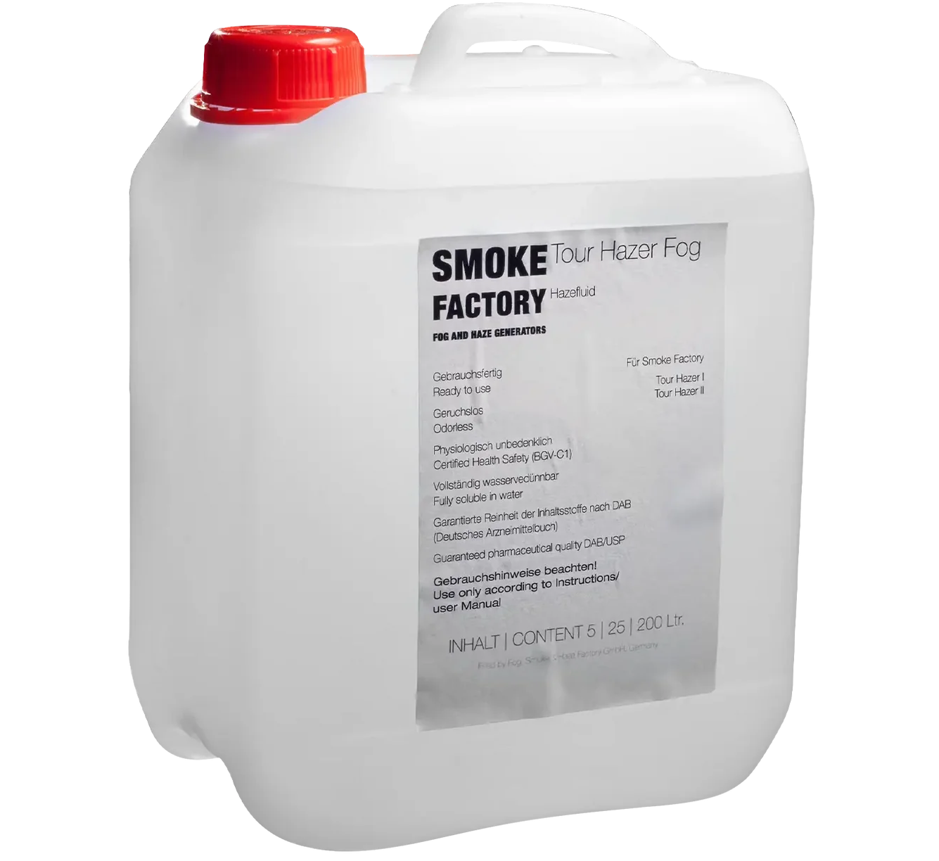 Smoke Factory SF-0241 Tour Hazer Fluid (25 Liters) | High-Purity Haze Fluid for Tour Hazer II