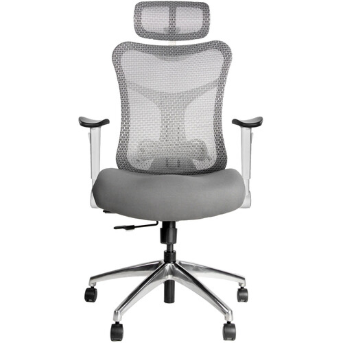 Wavebone Viking Studio Chair Foam Seat White | Ergonomic Adjustable Studio Chair | Foldable Arms & Lumbar Support